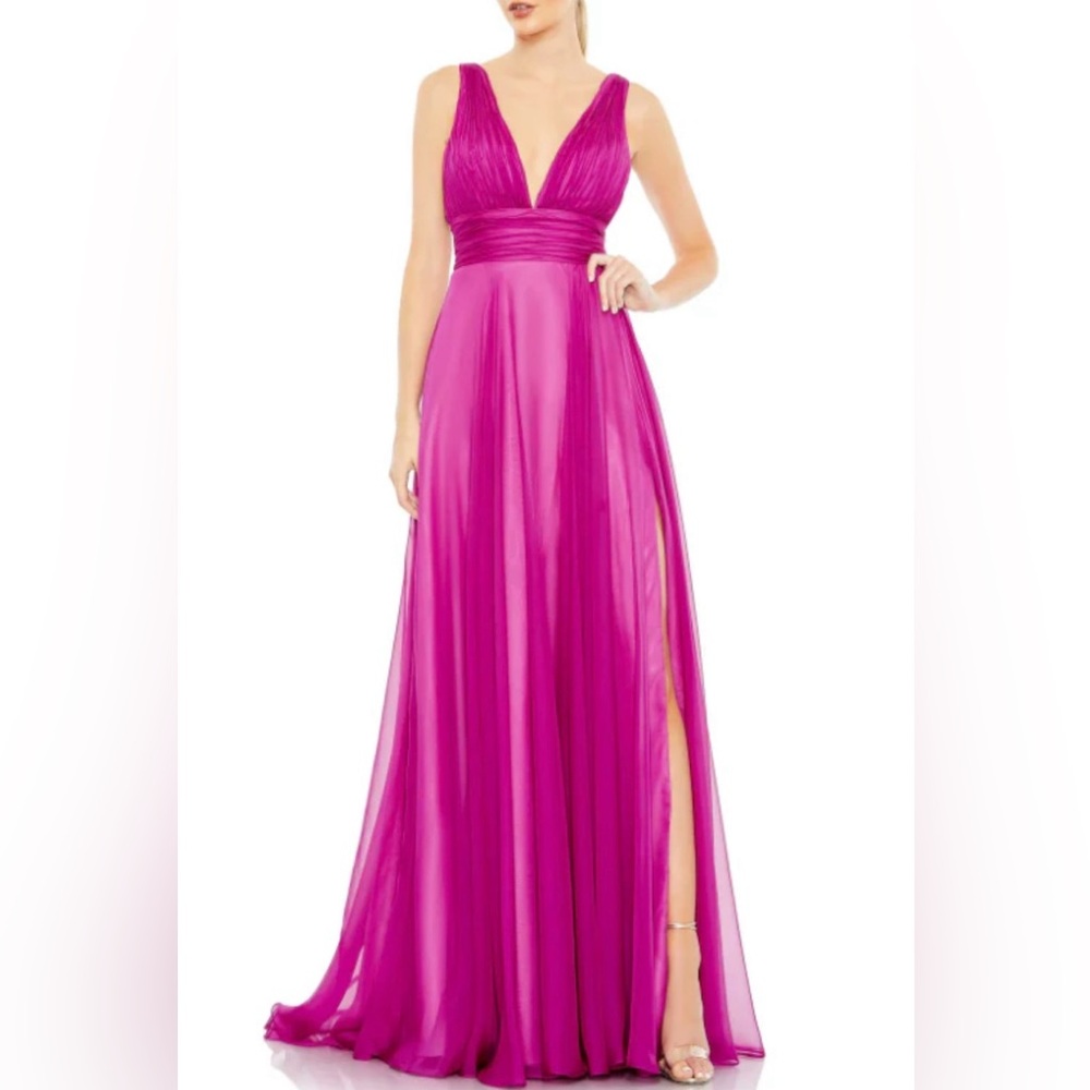 Mac Duggal Pink Wedding Guest Gown